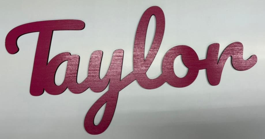 Wall Hanging Name Signs 24" x 12"x 1/4" approx. size