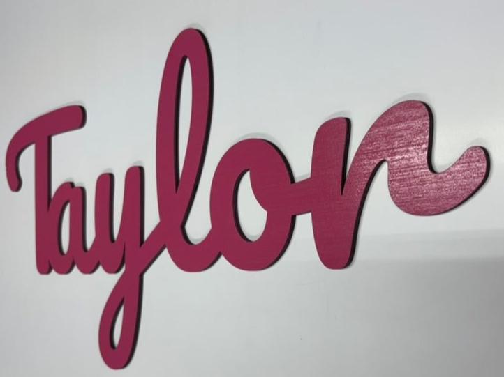 Wall Hanging Name Signs 24" x 12"x 1/4" approx. size