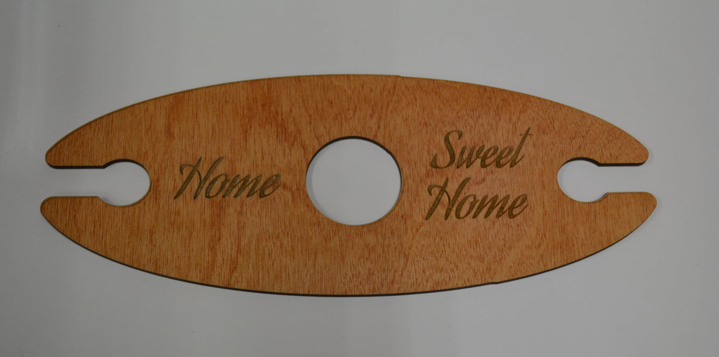 Etched Wine Glasses and Carrier