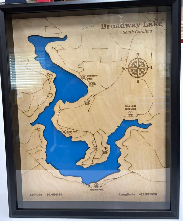 16 x 20 2 Layered Broadway Lake  Design