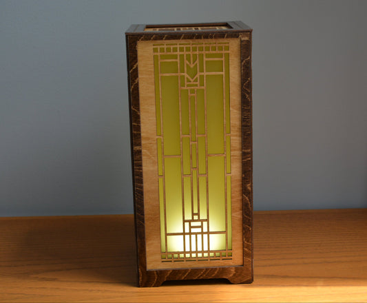 Frank Llyod Wright  Inspired Accent Lamp Design 1