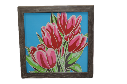 3D Tulip Shadow Box Frame 6" x 6"