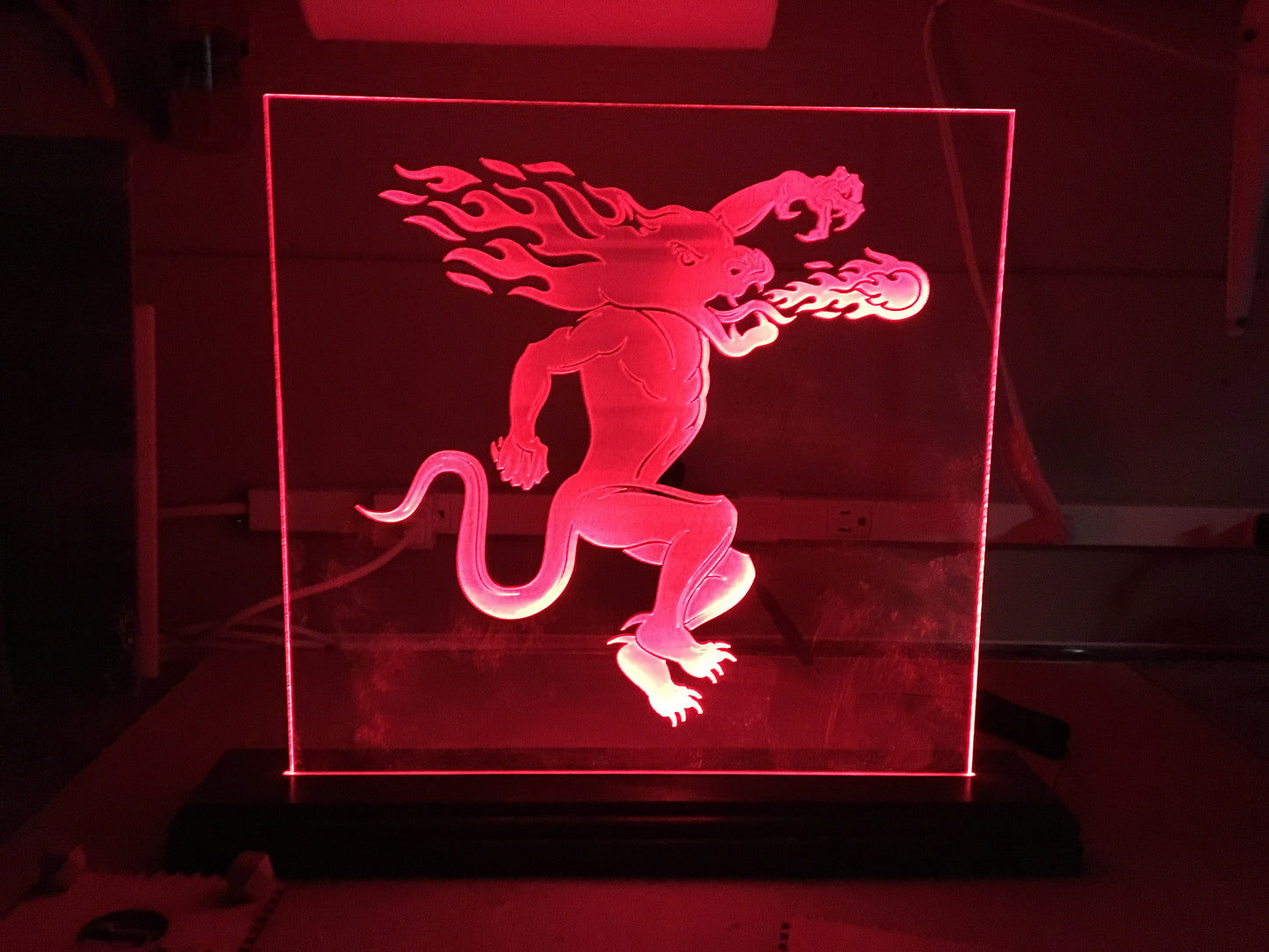 12" x 12" LED Acrylic Custom Sign