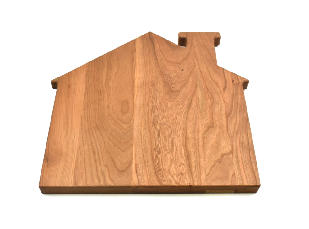 Home Shaped Cutting Board Cherry