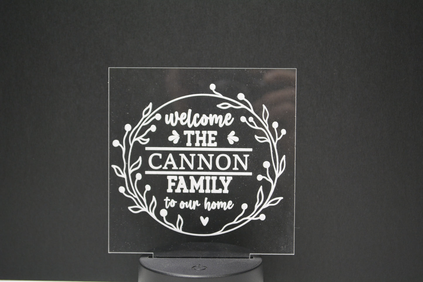 LED Signs Welcome Family