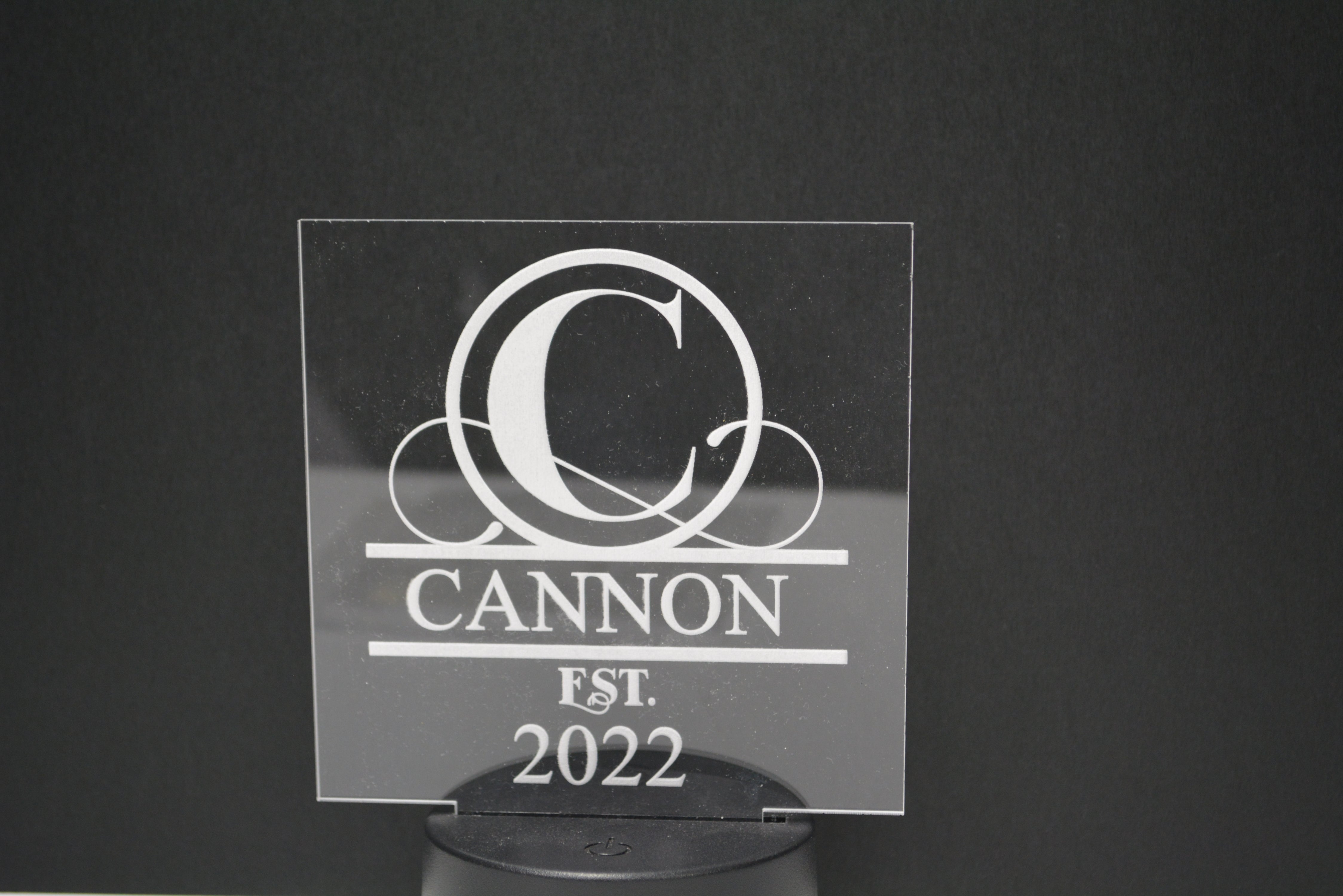 Monograms Led LED Signs Name Monogram Initial – Cannon Custom Creations